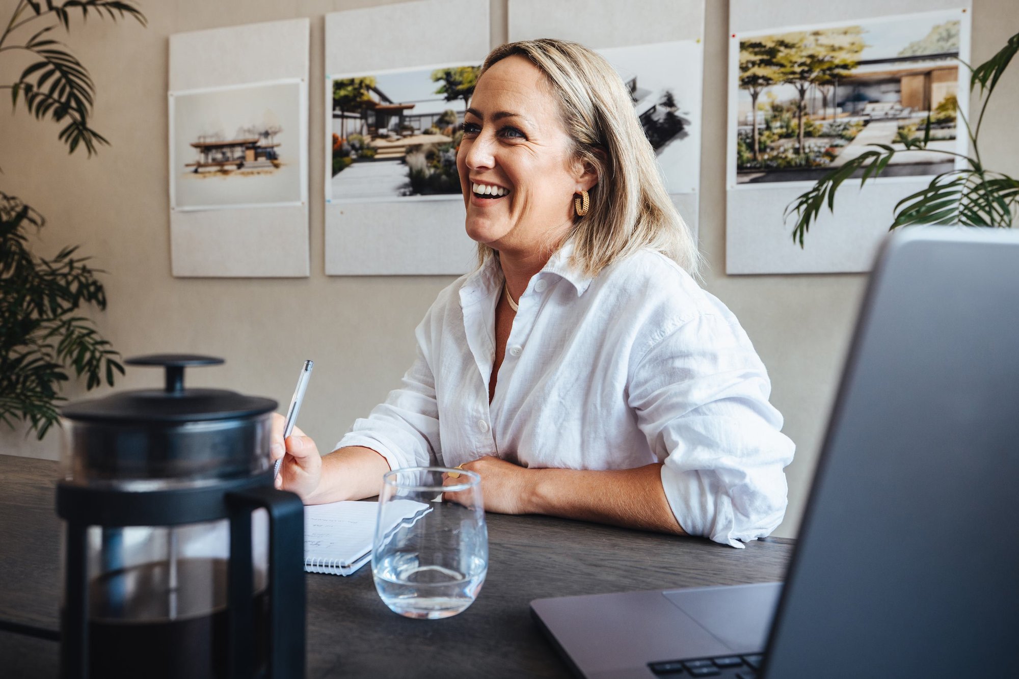 business professional having a meeting inside office