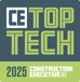 2025 Construction Executive CE Top Tech award badge