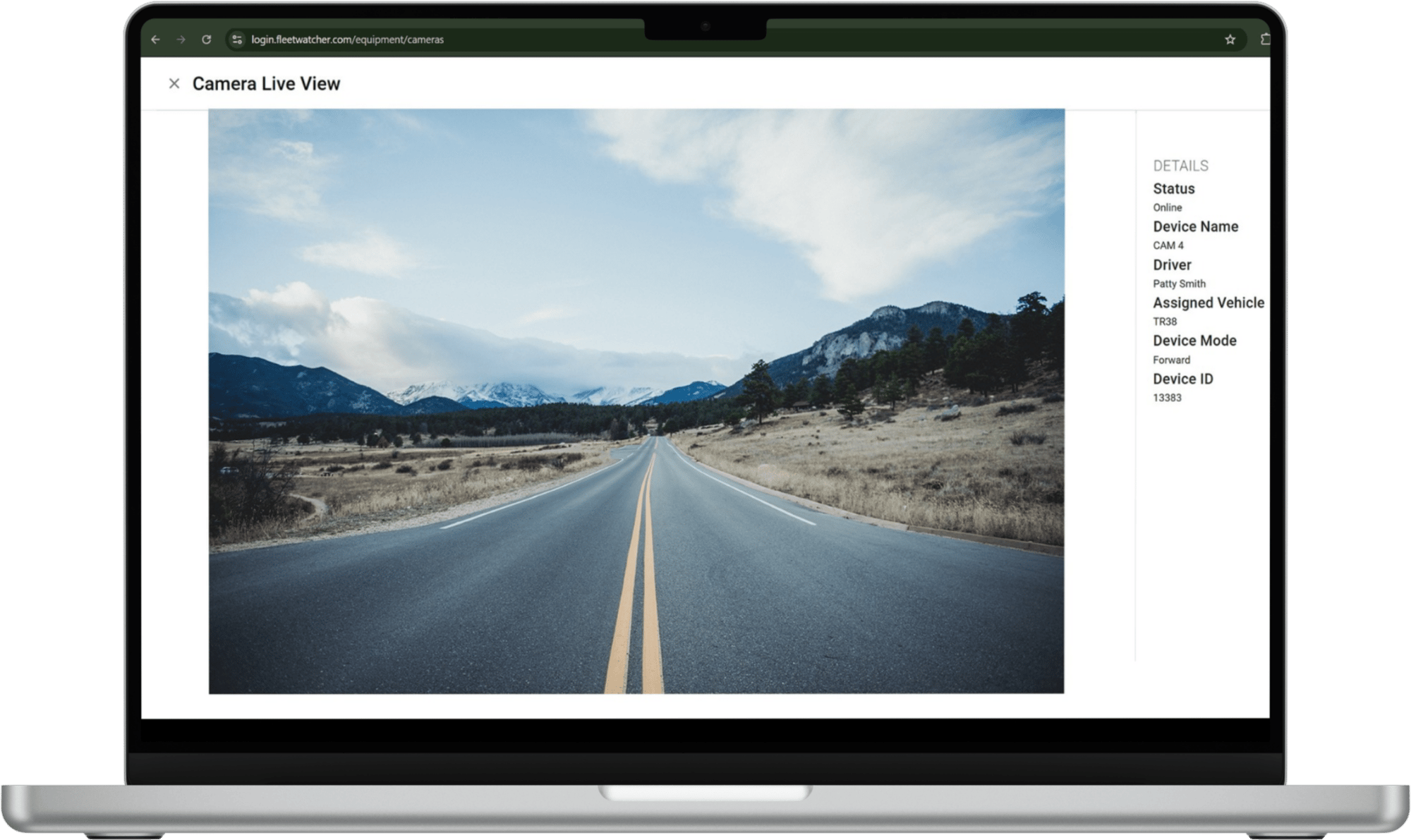 FleetWatcher Camera Live View