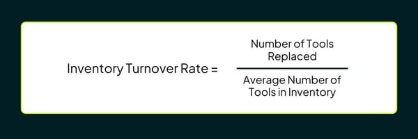 Inventory turnover rate for for construction tools and equipment