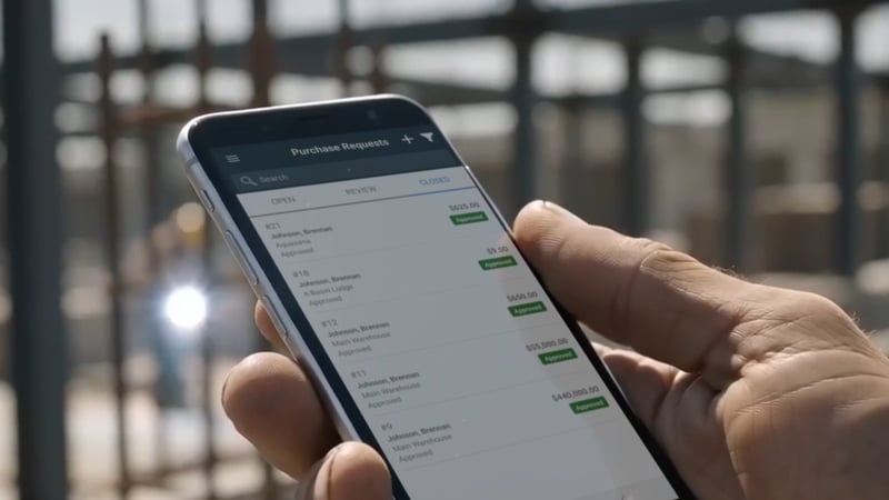 Mobile Purchase Requests and Approvals
