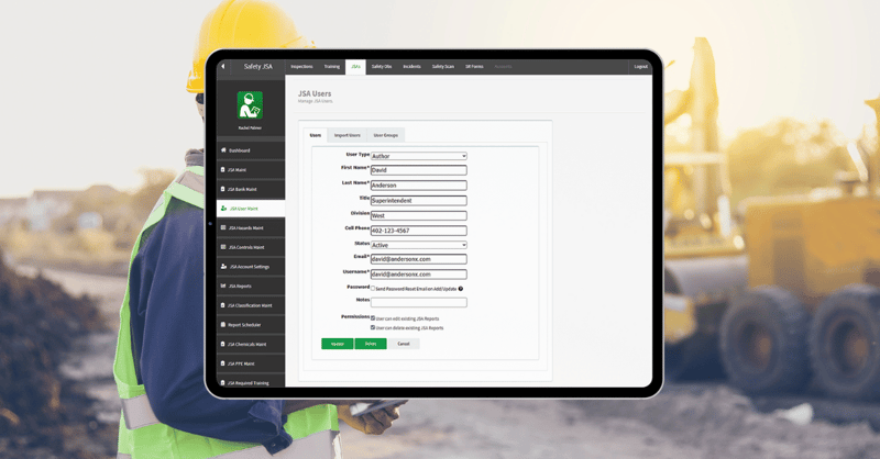 New Update: Control Who Can Edit or Delete JSAs in SafetyReports