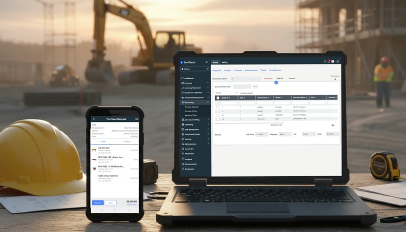 Purchase requests and Approvals on Web and Mobile