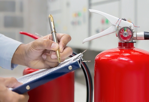 Fire extinguisher safety check