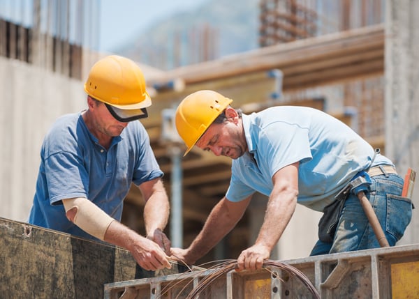 construction workers on job site