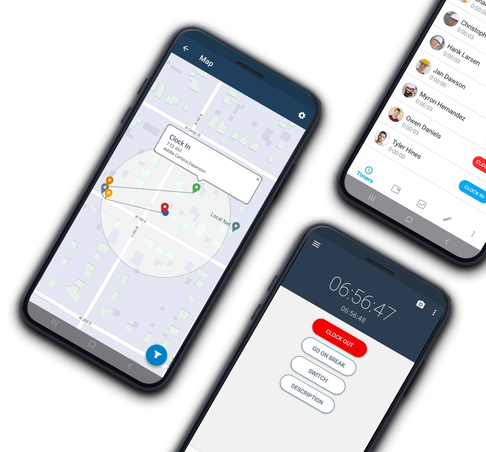 mobile view of Busy Busy dashboards