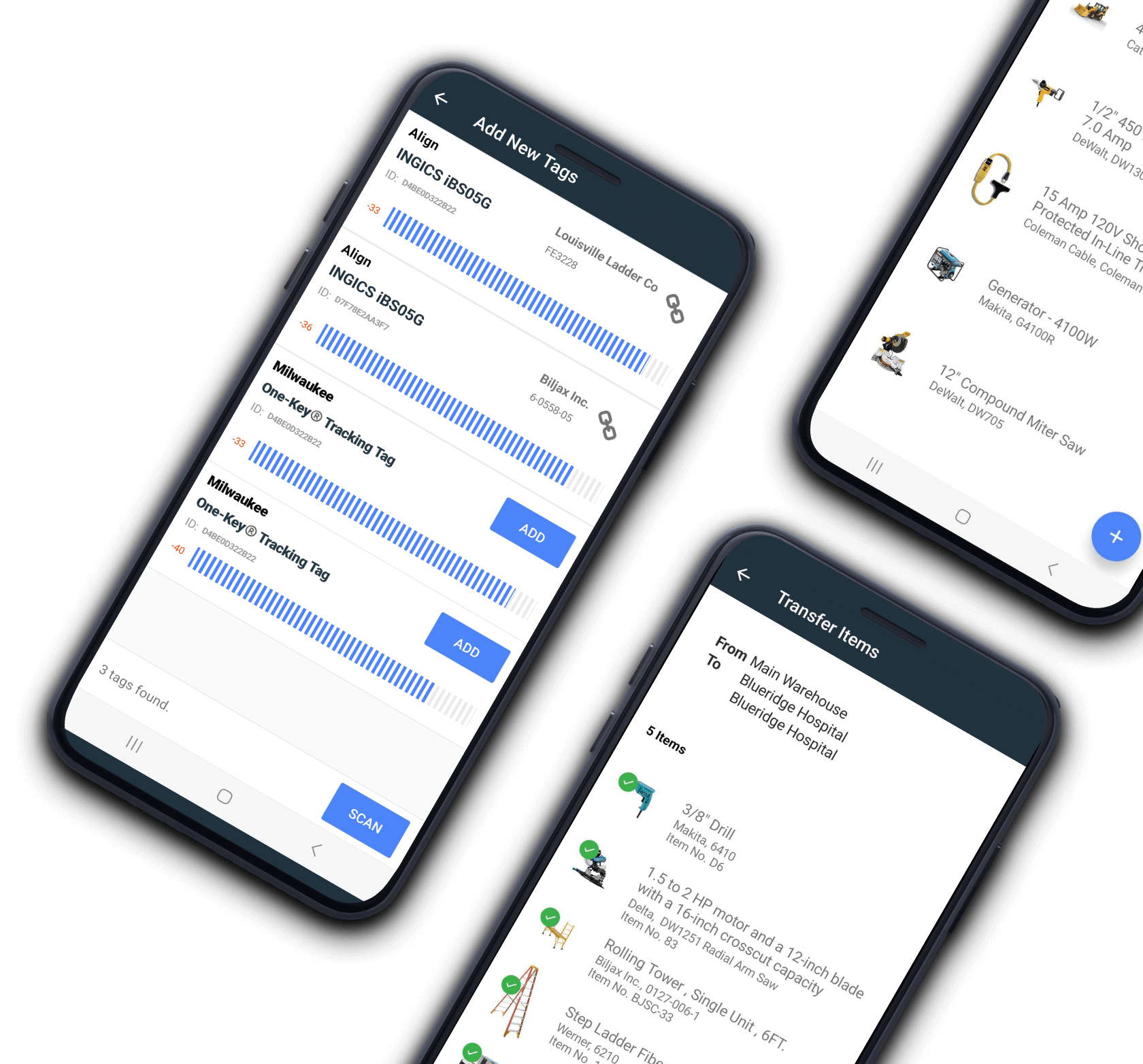 mobile view of Fleetwatcher dashboards
