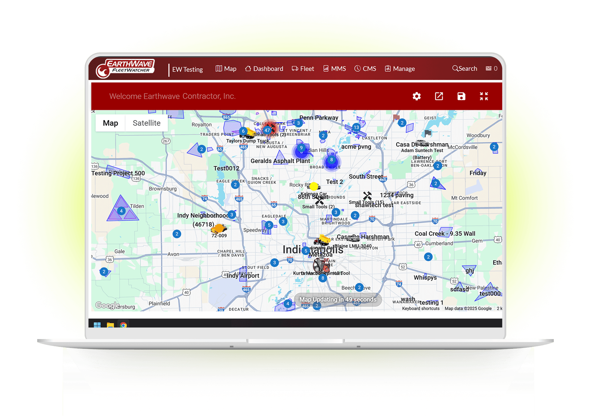 desktop view of Fleetwatcher dashboard desktop view of Fleetwatcher dashboard