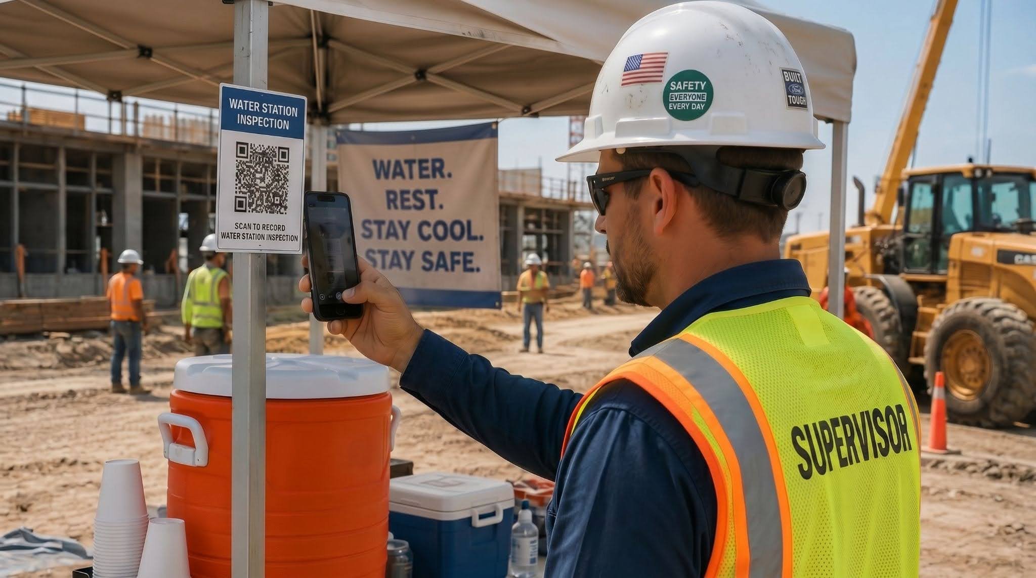 document water and shade station checks