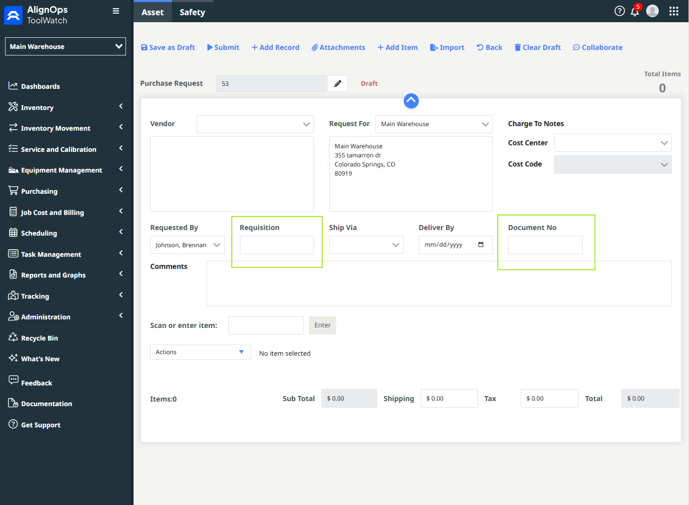 Expanded Context for Purchase Requests: