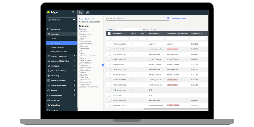 construction operations management asset platform