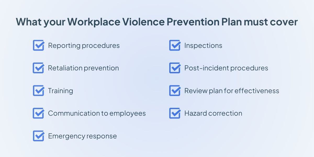 Calosha S Workplace Violence Prevention Code Guide